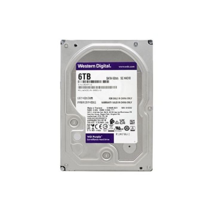 هارددیسک اینترنال وسترن دیجیتال مدل Purple WD60PURZ ظرفیت 6 ترابایت