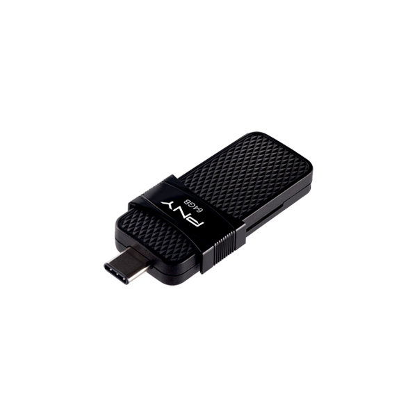 فلش OTG پی ان وای DUO LINK USB 3.1 Type-C OTG 64GB