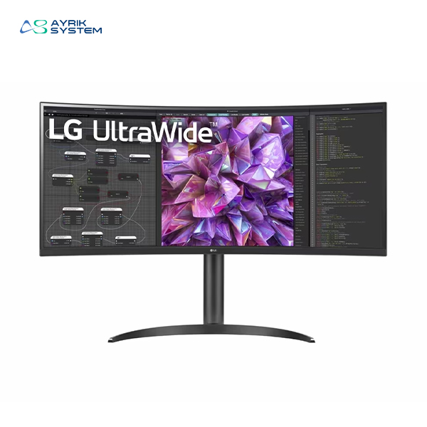 مانیتور مخصوص بازی ال جی مدل LG 34WQ75C B سایز 34 اینچ منحنی 