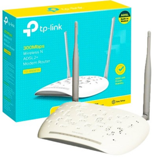 مودم روتر ADSL2 Plus بی‌سیم N300 تی پی-لینک مدل TD-W8961N_V1