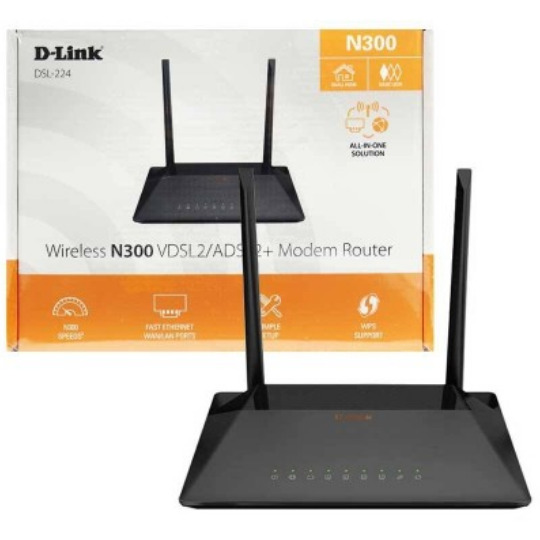  مودم روتر بی سیم ADSL2 Plus و VDSL2 دی لینک مدل DSL-224 NEW