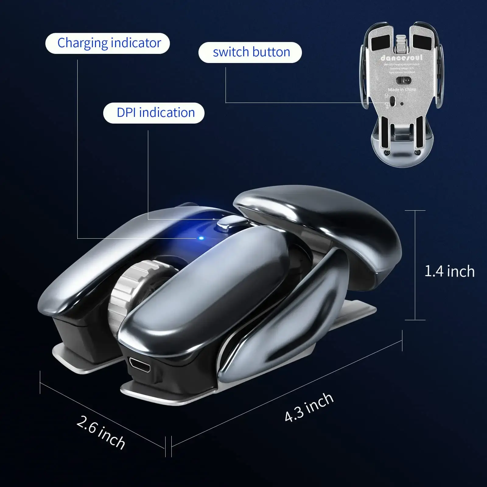  ماوس بی سیم دنس سول مدل DM105