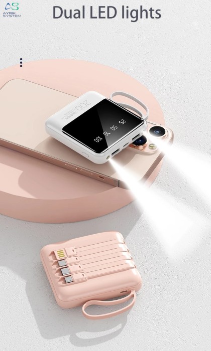 پاوربانک OEM مدل A1 با ظرفیت 10000میلی آمپر ساعت