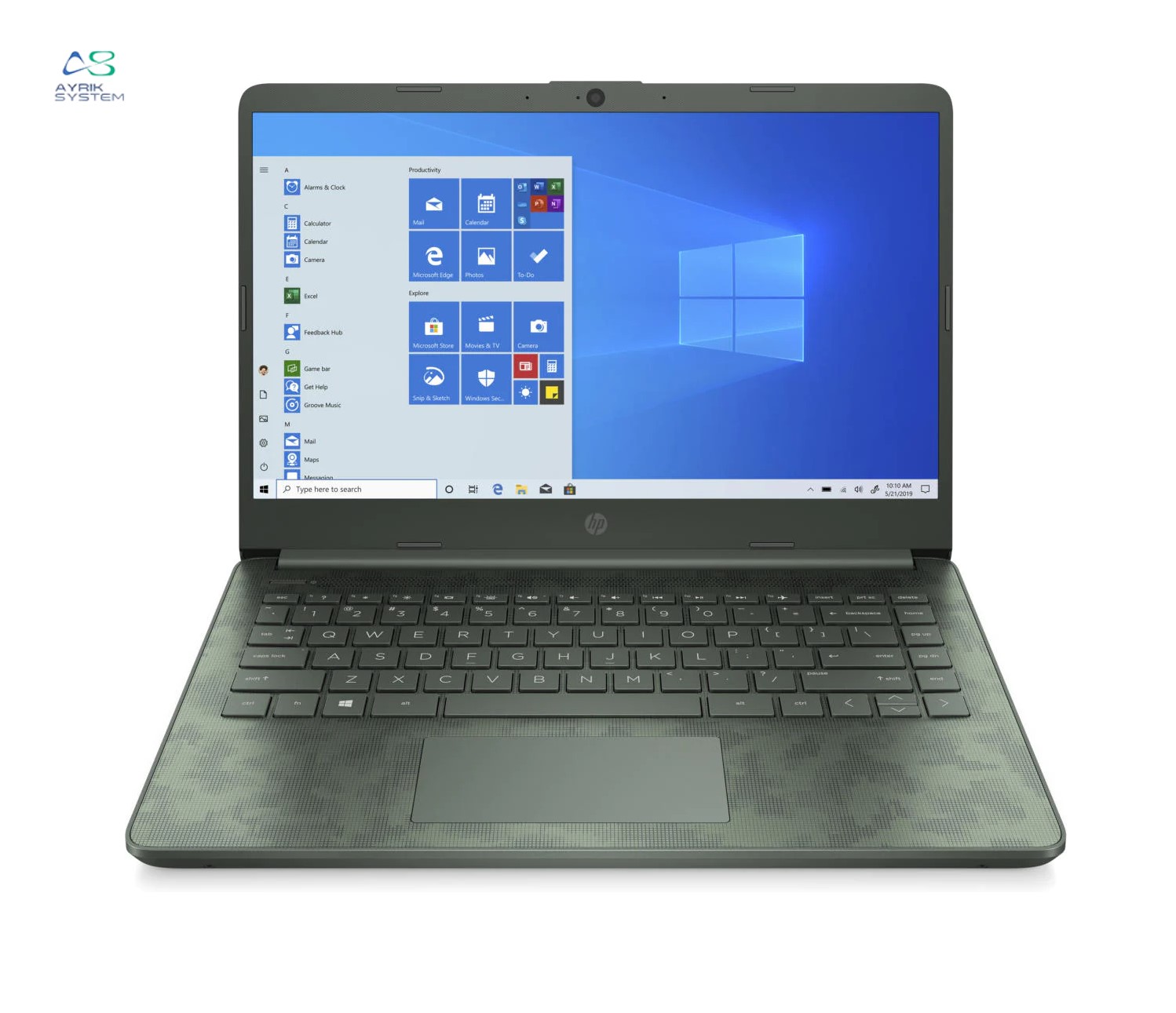 لپ تاپ اچ پی HP 14DQ1089WM  i3(1005G1) 8GB DDR4 256SSD intel UHD 14 HD