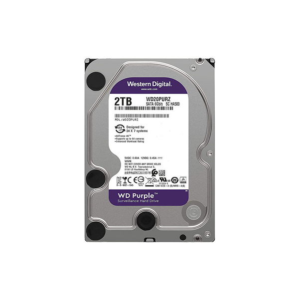 هارددیسک اینترنال وسترن دیجیتال مدل Purple WD20PURZ ظرفیت 2 ترابایت